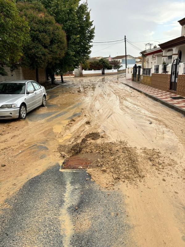 Rastro del barro en Guadahortuna.