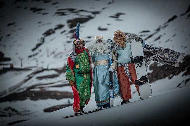 Los Reyes Magos, en Sierra Nevada. 