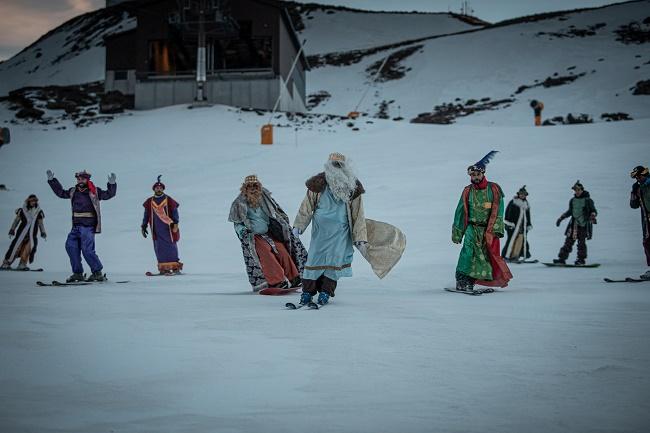 Los Reyes Magos han esquiado en Sierra Nevada. 