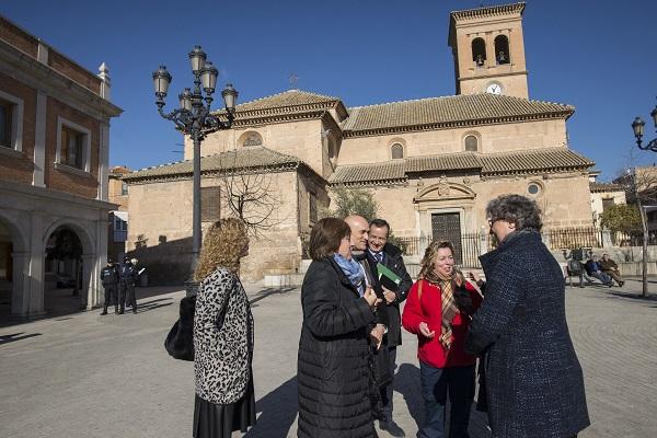 Delegados de la Junta en su visita a Albolote.