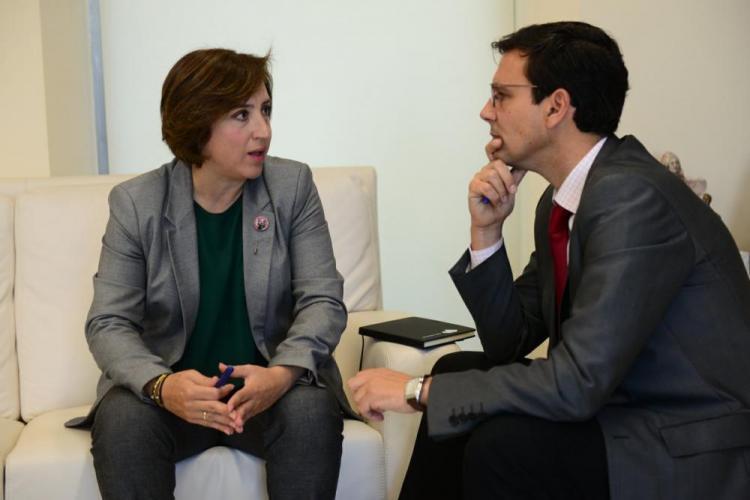 Sandra García con Francisco Cuenca.