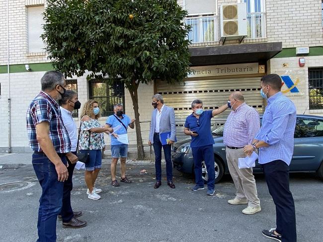 Visita del PP a Joaquina Eguaras.