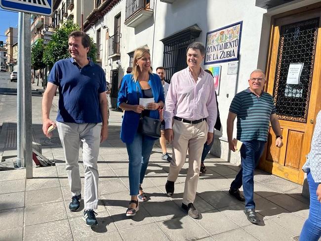 Candidatos populares, este sábado en La Zubia.