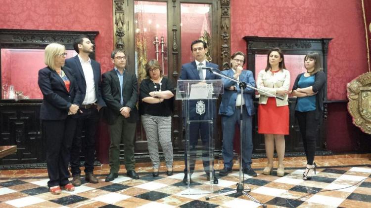 Cuenca con los ediles socialistas ha hecho balance de su primer año de gobierno.