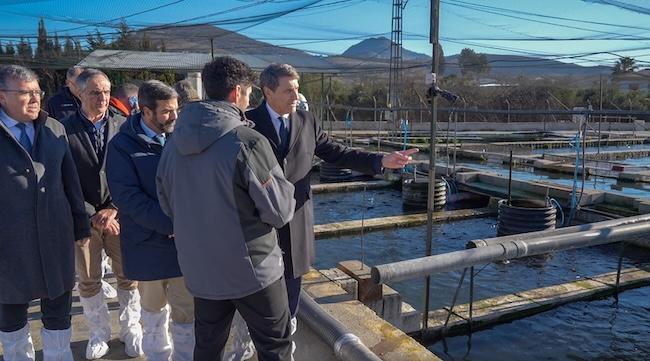 El delegado del Gobierno en Andalucía, Pedro Fernández, visita Piscifactorías Andaluzas, SA.