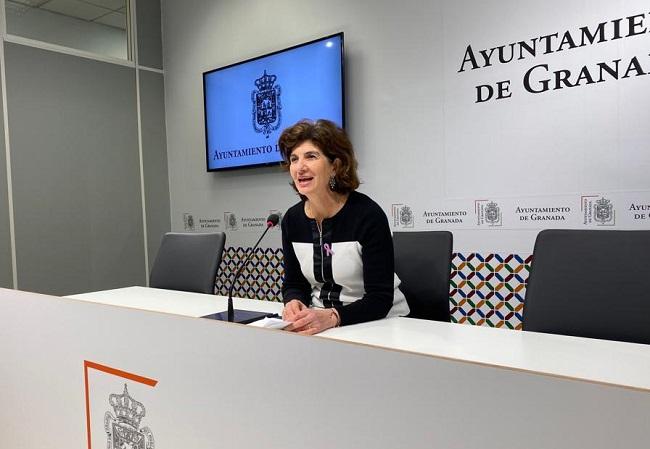 Elisa Cabrerizo en rueda de prensa.