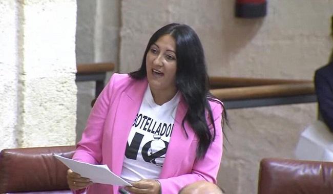 Alejandra Durán, en el Parlamento de Andalucía.