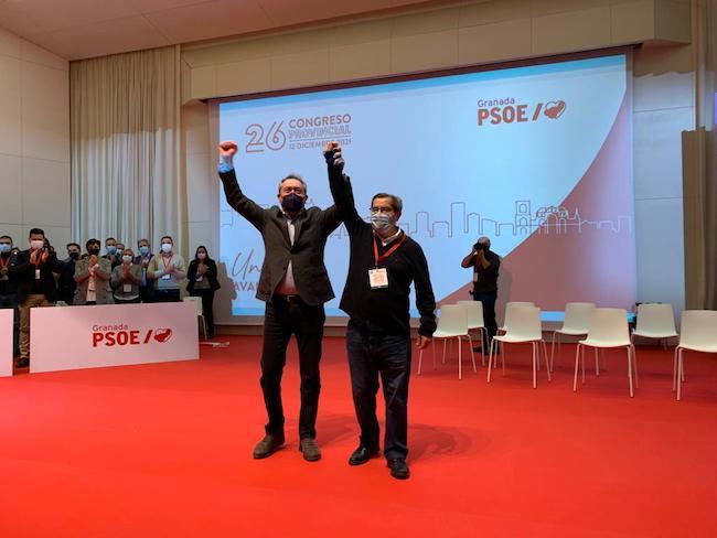 Espadas y Enrena en el Congreso Provincial del PSOE.