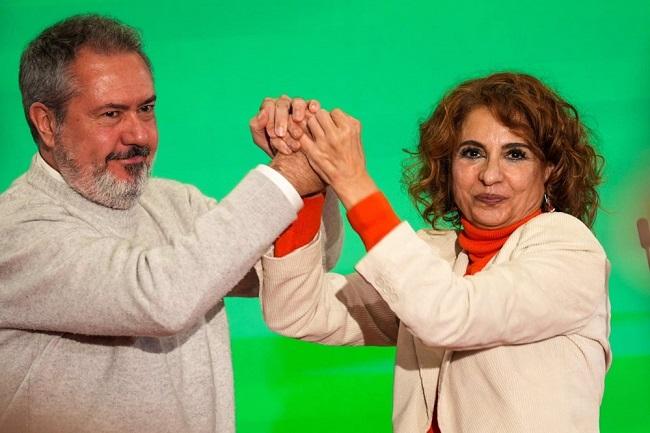 María Jesús Montero con Juan Espadas. 