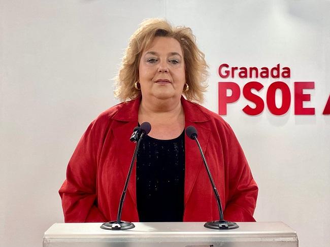 Fátima Gómez en rueda de prensa. 