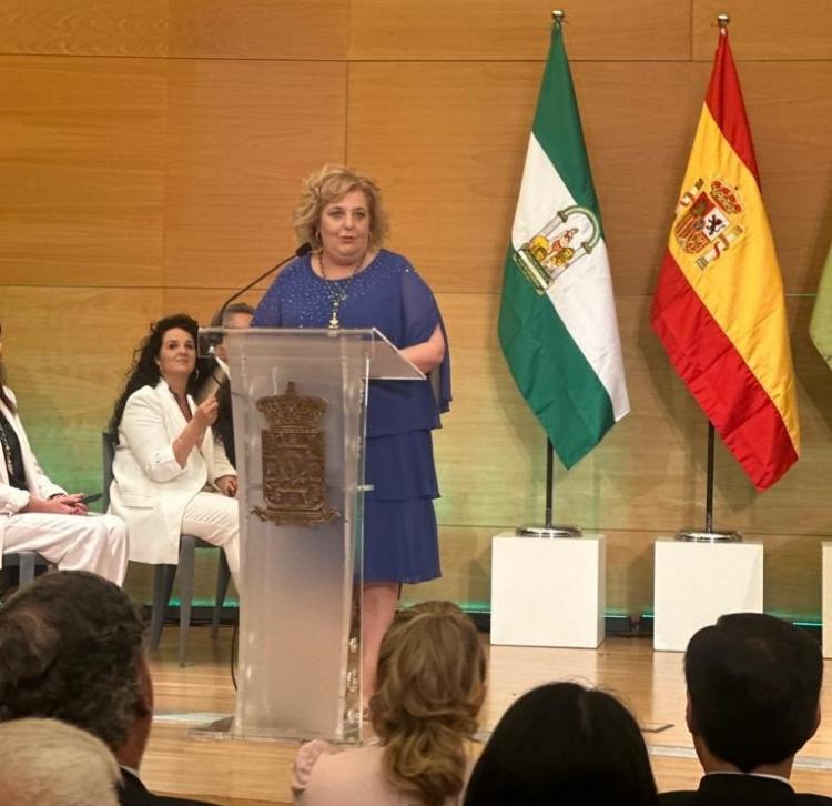 Fátima Gómez, durante su intervención.