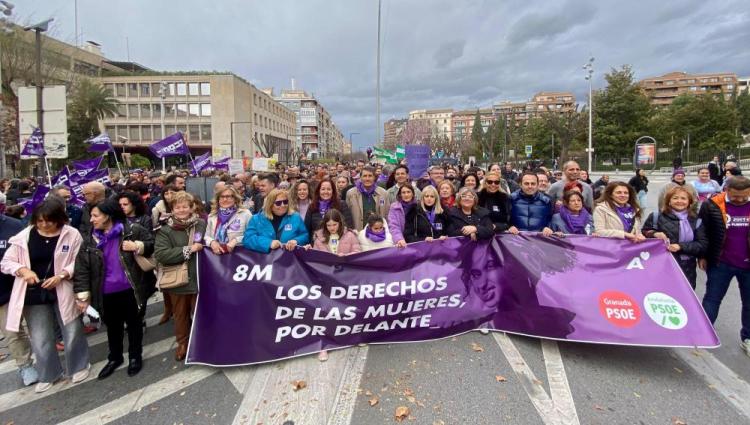 Pedro Fernández ha participado en la manifestación del 8M.