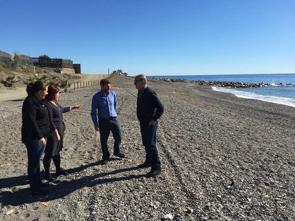 Visita a la playa de Albuñol. 