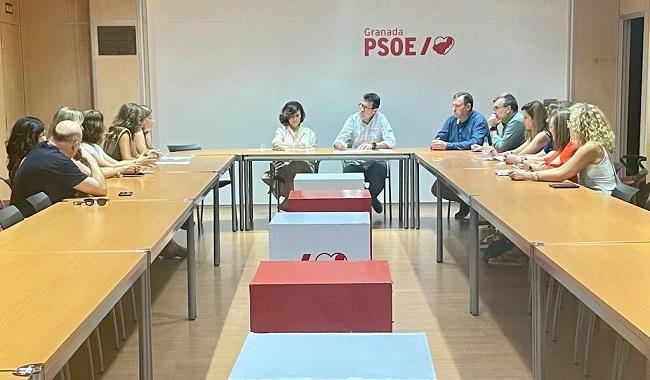 Encuentro de la candidatura del PSOE con los representantes de los funcionarios de justicia.