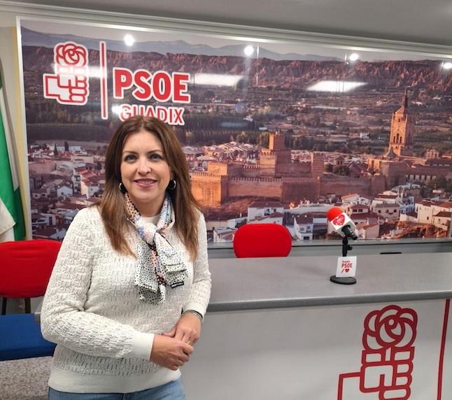 La portavoz del grupo socialista en el Ayuntamiento de Guadix, Belén Porcel.