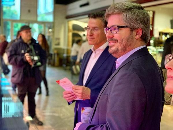 Fran Hervías y Luis Salvador en la campaña de las pasadas generales.