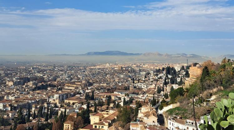 Vista parcial de Granada capital.