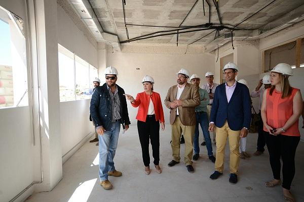 Visita al nuevo CEIP de Alomartes.