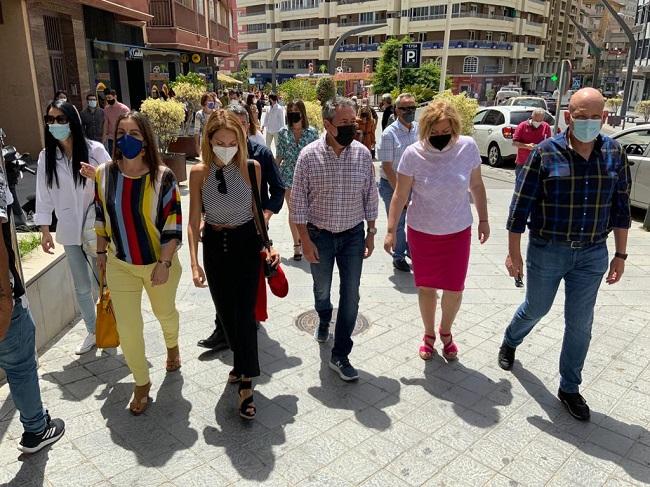 Juan Espadas, este sábado en Motril. 