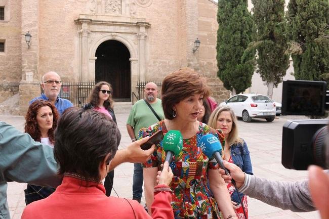 Elisa Cabrerizo en rueda de prensa.