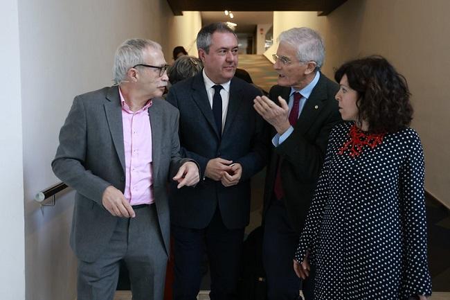 De izquierda a derecha, Joan Carles March, Juan Espadas, José Manuel Freire y María Ángeles Prieto.