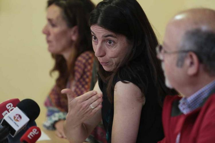 Marta Gutiérrez, con Pilar Rivas y Luis de Haro-Rossi en una imagen de archivo..