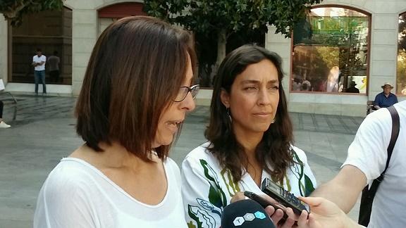 Mayte Olalla y Nuria Martínez. 