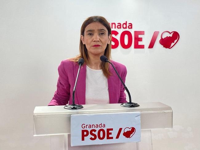 Olga Manzano, este viernes en su comparecencia ante la prensa.