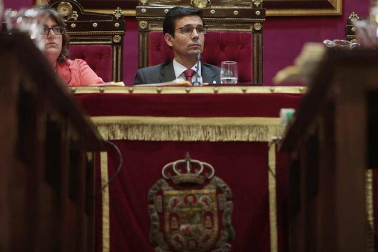 Francisco Cuenca en un momento del pleno celebrado este viernes.