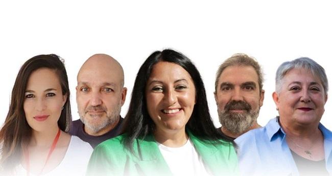 Componentes de la candidatura en Granada de Podemos Transformar Andalucía.