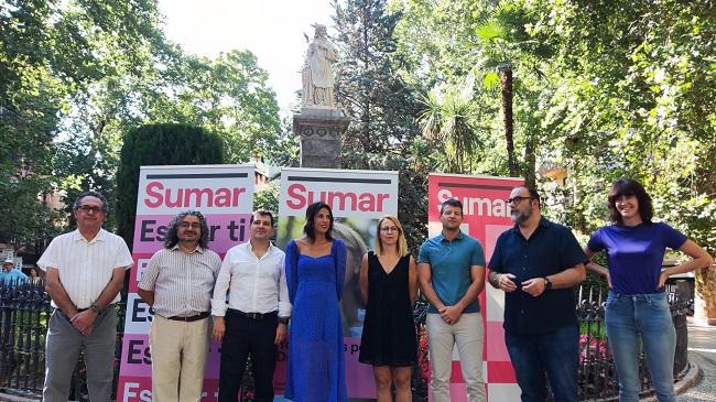 Presentación de la candidatura de Sumar en Granada, que encabeza Martina Velarde.