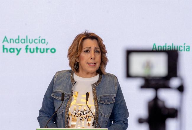 Susana Díaz, este jueves en Sevillla