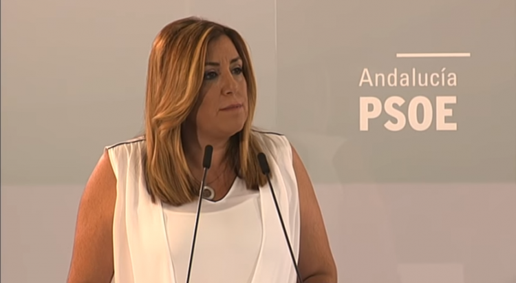 Susana Díaz durante su intervención.
