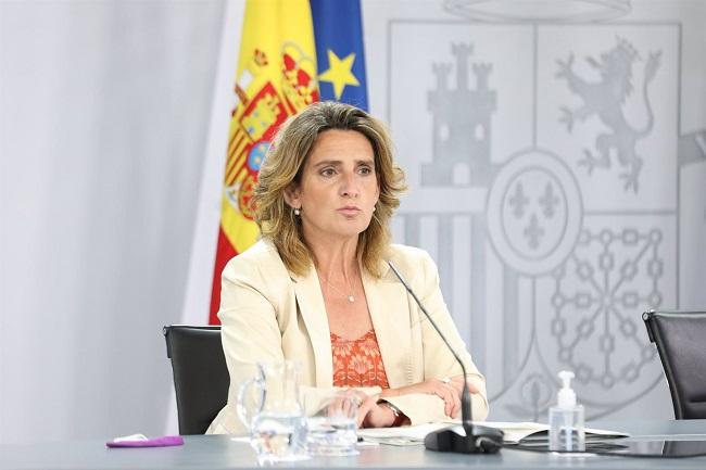 La vicepresidenta cuarta del Gobierno y ministra de Transición Ecológica y Reto Demográfico, Teresa Ribera. 