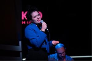 Carmen Martínez Alcolea y Alejandro Tamayo, durante el concierto. 