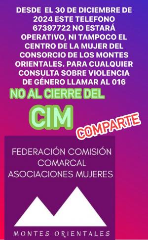 Mensaje difundido por la Federación de Asociaciones de Mujeres Montes Orientales