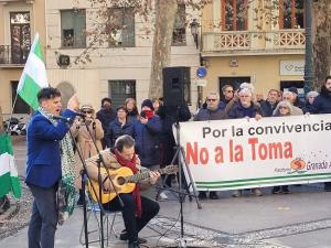 Acto alternativo de Granada Abierta este 2 de enero.