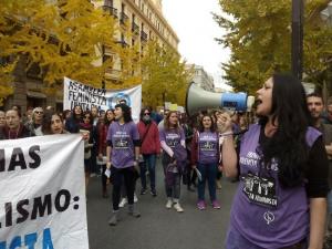 Imagen de la manifestación en Granada del último 25N.