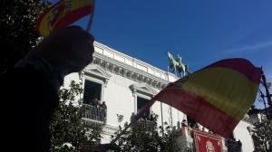 Las banderas de España volverán a ondear en la Plaza del Carmen.