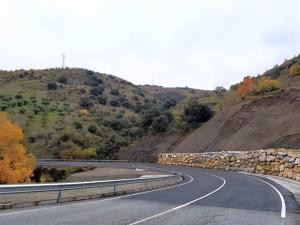 Carretera entre Torvizcón y Cádiar.