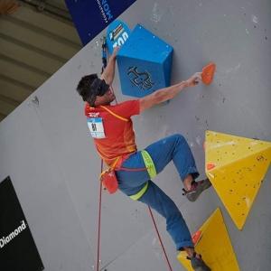 Javier Aguilar, durante la competición. 