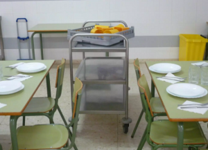 Imagen de archivo de un comedor escolar.