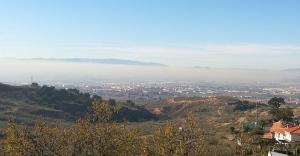 Imagen en la que se observa la 'boina' de contaminación sobre el Cinturón.