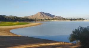 Embalse de Cubillas, que ha terminado el año al 40% de su capacidad. 