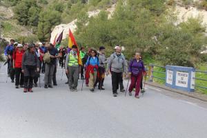 Llegada de la marcha a la provincia de Granada.