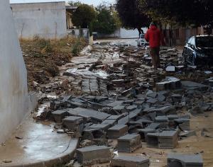 Destrozos de la DANA la pasada semana en Granada. 