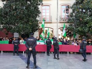 Policías durante la celebración del año pasado.