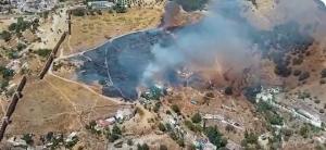 Imagen del incendio divultada por el Infoca en la red X.