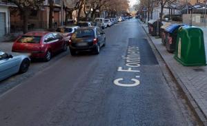 Calle Fontiveros, cuyo reasfaltado empezará el 10 de noviembre. 