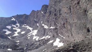 Espectacular imagen del glaciar del Corral del Veleta.